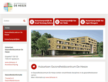 Tablet Screenshot of huisartsendeheeze.praktijkinfo.nl
