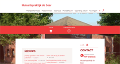 Desktop Screenshot of huisartsdebeer.praktijkinfo.nl