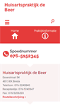 Mobile Screenshot of huisartsdebeer.praktijkinfo.nl