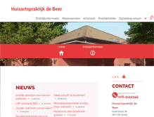 Tablet Screenshot of huisartsdebeer.praktijkinfo.nl