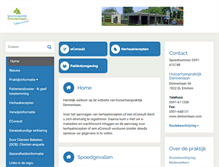 Tablet Screenshot of dennenlaan.praktijkinfo.nl