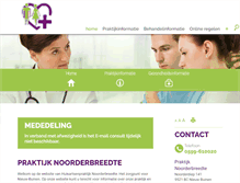 Tablet Screenshot of noorderbreedte.praktijkinfo.nl