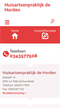 Mobile Screenshot of huisartsendehorden.praktijkinfo.nl