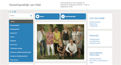 Desktop Screenshot of huisartsvanvliet.praktijkinfo.nl