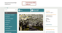 Desktop Screenshot of huisartsenzielhorst.praktijkinfo.nl
