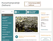 Tablet Screenshot of huisartsenzielhorst.praktijkinfo.nl