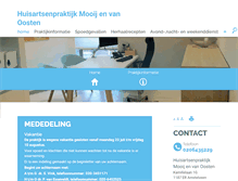 Tablet Screenshot of mooijenvanoosten.praktijkinfo.nl