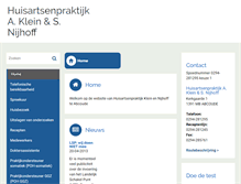 Tablet Screenshot of klein-nijhoff.praktijkinfo.nl