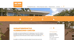 Desktop Screenshot of kleerekooper-corsten.praktijkinfo.nl