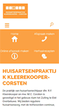 Mobile Screenshot of kleerekooper-corsten.praktijkinfo.nl