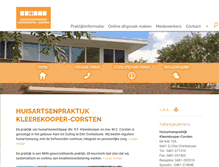 Tablet Screenshot of kleerekooper-corsten.praktijkinfo.nl