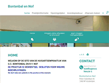 Tablet Screenshot of bontenbal-nof.praktijkinfo.nl