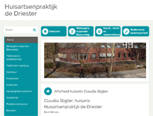 Tablet Screenshot of huisartsenpraktijkdedriester.praktijkinfo.nl
