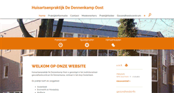 Desktop Screenshot of dennenkampoost.praktijkinfo.nl