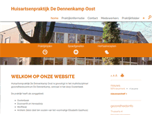 Tablet Screenshot of dennenkampoost.praktijkinfo.nl