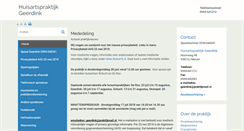 Desktop Screenshot of huisartspraktijkgeerdink.praktijkinfo.nl