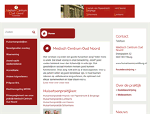 Tablet Screenshot of huisartsenmedischcentrumoudnoord.praktijkinfo.nl