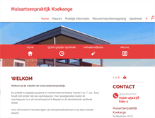 Tablet Screenshot of koekange.praktijkinfo.nl